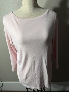 Talbots Soft Light Pink Long-Sleeve Tee